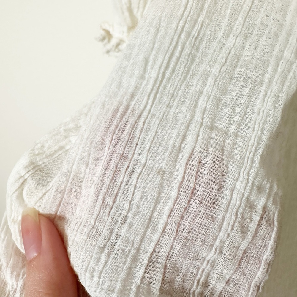 Doen Anneth Blouse Top Salt Cream Lace Medium - Picture 10 of 11